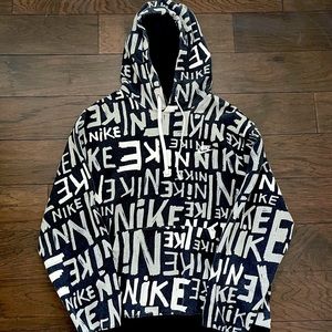 Men’s Nike Graffiti Hoodie, Great Condition - size Large -